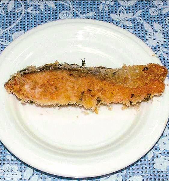 鮭の変わりパン粉焼き